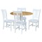 International Concepts 42 in. Dual Drop Leaf Table with 4 Splat Back Dining Chairs - 5 Piece Dining Set K02-42DP-C08-10-4 - alternate 1